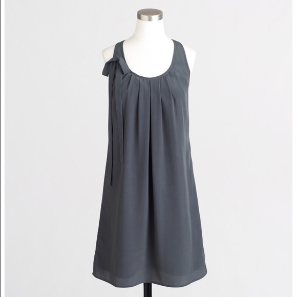J.Crew Drapey Lined Tank Dress with Bow - Picture 1 of 9